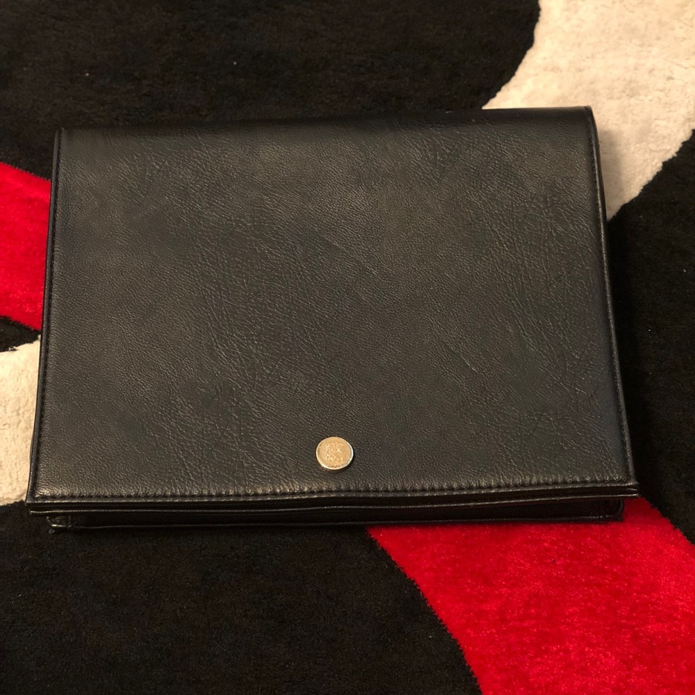 Black Leather Clutch